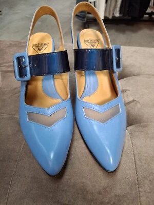 Tacones John Fleuvog Blue Bolt geométricos 9,5 Foto 1 de 4