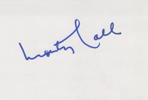 Monty Hall signed 4x6 index card in-person Cover