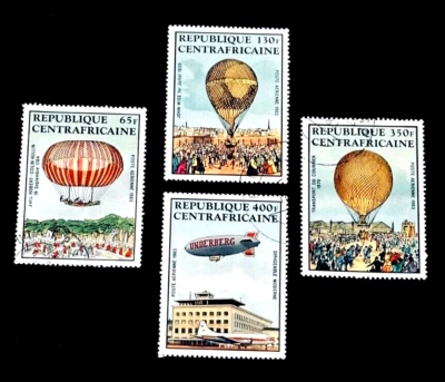CENTRAL AFRICA REPUBLIC Stamp Lot - 1983 Flight CTO Complete Set - Zeppelin r34 - Image 1 of 2