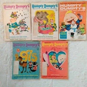 5 Vtg Humpty Dumpty's magazine for little children 1975 & 1963 Easy Reader Games - Picture 1 of 16