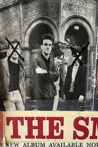 Póster vintage de The Smiths, blanco y negro, rojo 24x36  - Imagen 1 de 1