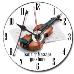 Violin gift cd clock, violinist, musician, musical gift, can be personalised - Picture 1 of 3
