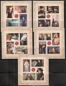 2013 BK307 Imperf Harry Potter #4825-4844 without Die-Cuts 5 Panes as Scan Shows - Picture 1 of 1