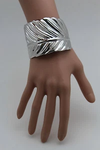 Sexy Women Cuff Bracelet Metal Fashion Long Silver Leaf Wrap Around Tree Jewelry - Picture 1 of 12