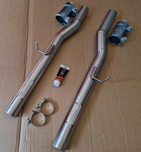 2020+ L663 Land Rover DEFENDER 110 Res Exhaust Resonator Delete V8 5.0l SC - Picture 1 of 6