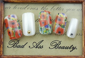 Remembrance POPPY Armistice Day Flowers Water Transfers Nail Art Sticker Decals - Picture 1 of 2