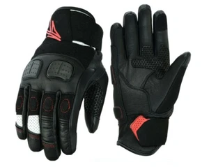 Motorbike Leather Gloves (Genuine leather, high quality glove) M size - Picture 1 of 6