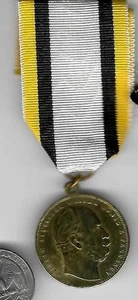 Original German Prussia pre WWI Kaiser Wilhelm I Local Veterans Service Medal - Picture 1 of 3