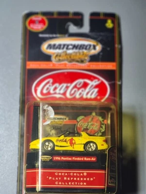 1996 Pontiac Firebird Ram-Air in Yellow : Coca-Cola : Matchbox Series 2000 1:64 - Image 1 of 3