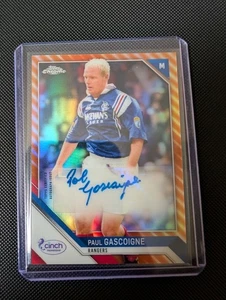 Topps 2021-22 Chrome SPFL Paul Gascoigne Autograph 3/25 - Picture 1 of 2