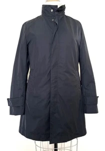 BOSS Hugo Boss The Panther Black Polyester Overcoat Coat Raincoat 38R Medium - Picture 1 of 8