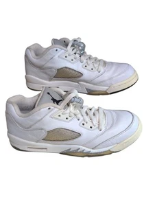 Vintage Air Jordan 5 Retro Low White Sneaker Gr. 7y Schnürschuhe 819172-122 - Bild 1 von 6
