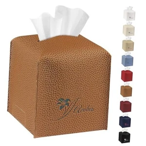 Porta Fazzoletti Copri Fazzoletti Quadrato in Pelle PU per Bagno, Cubo Decorativo - Foto 1 di 7