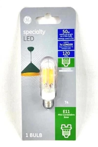 GE Specialty LED 50W EQ T4 Soft White Dimmable E11 Light Bulb - Great Condition - Picture 1 of 5