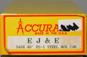 Coche de carga de acero HO Accurail #3408 40' PS1 EJ&E #60985 construido - Imagen 1 de 5