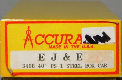 HO Accurail #3408 40' PS1 Steel Boxcar EJ&E #60985 Built Up - Image 1 of 4