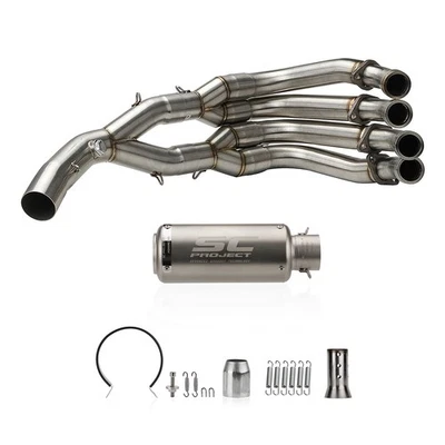 High Performance Full Exhaust System Kits Silver For Yamaha YZF R6 2006-2020 Foto 1 de 4