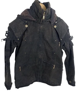 Veste à capuche homme Buddhaful Lancelot Rave Goth toile taille S - Photo 1/8
