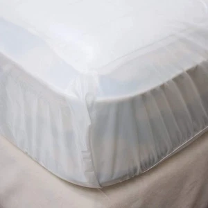 4Gauge Vinyl Plastic Mattress Protector Fitted Sheet Style Waterproof Mattres... - Picture 1 of 5