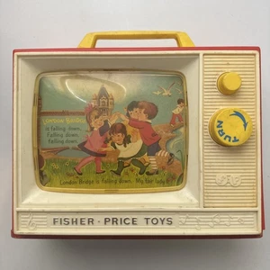 Vintage Fisher Price Two Tune Riesenbild Spieluhr TV 1964 Vintage Teile/Reparatur - Bild 1 von 5