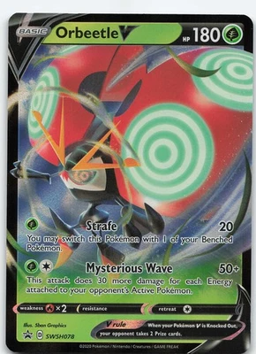 Orbeetle V - SWSH078 Promo Holo SWSH: Sword & Shield Promo Cards NM Pokémon - Image 1 of 2