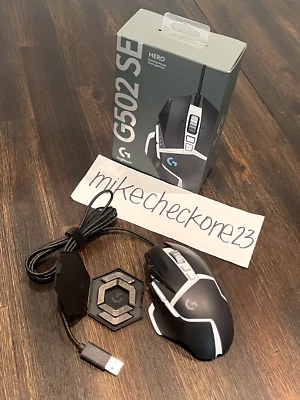 USED Logitech G502 SE Hero G LIGHTSYNC High Performance RGB Gaming Mouse USED - Image 1 of 3
