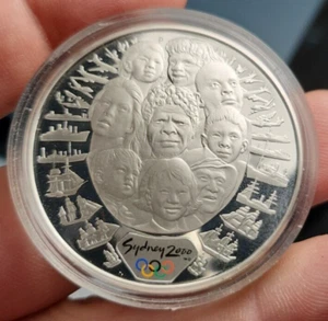 Silbermünze Olympiade 2000 (1998) Sydney Perth / Royal Australian Mint PP - Bild 1 von 4
