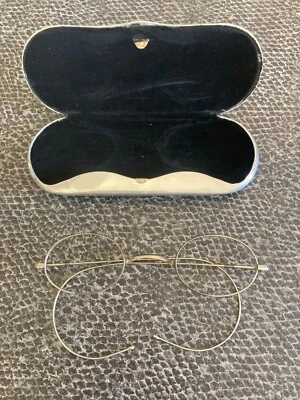 lunettes ronde anciennes et boite origine - Photo 1/4
