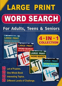 Word Search for Adults ( Large Print ): Large Print Word Search Puzzle Book for - Foto 1 di 2