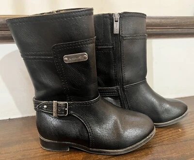 Nine West Botas de Moda Cómodas con Cremallera Negras para Niñas Pequeñas Talla 10 M Lil Maxi Foto 1 de 4