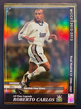 2012-13 Panini WCCF ATLE Legend Roberto Carlos Gold Real Madrid refractor card
