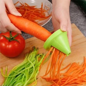 Trituradora de verduras en espiral multifunción rallador manual para zanahoria, patata, fruta - Imagen 1 de 25