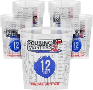 12 Ounce (350Ml) Graduated Plastic Mixing Cups (Box of 20) - Use for Paint, Resi - Picture 1 of 12