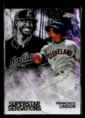 2018 Topps Chrome #SS-8 Francisco Lindor Superstar Sensations - Image 1 of 2