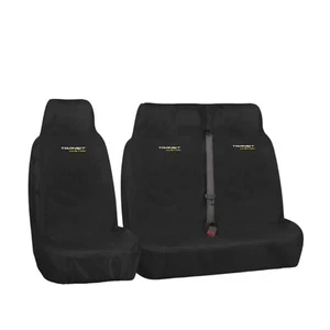 FÜR FORD TRANSIT CUSTOM - 2+1 GELBES LOGO VAN SITZBEZÜGE ROBUST WASSERDICHT - Bild 1 von 2