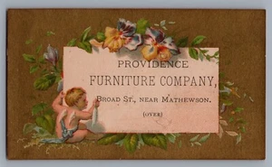 1800s Victorian Trade Card Providence Furniture Company Rhode Island Business - Picture 1 of 2