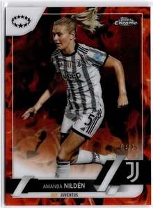 Amanda Nilden 2022-23 Topps Chrome Women's Inferno Refractor #67 Juventus #64/75 - Picture 1 of 2
