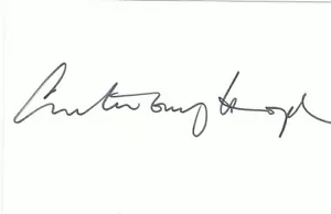 Silence of the Lambs ANTHONY HOPKINS Very Rare Signed Index Card - Picture 1 of 1