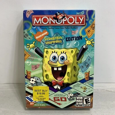 Monopoly Spongebob Squarepants Edition PC Game Sealed Box - See Pics - Image 1 of 4