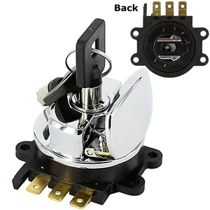 Interruptor de encendido con llave redonda para 93-13 Harley BigTwin Dyna Fatboy Softail 71313-96A - Imagen 1 de 7