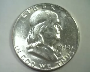 1952 FRANKLIN HALF DOLLAR CHOICE ABOUT UNCIRCULATED CH. AU NICE ORIGINAL COIN - Picture 1 of 2