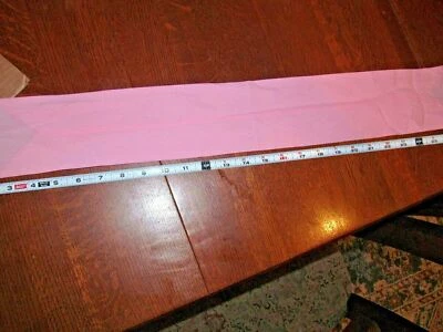 Vintage 1950s Pink SOLID Scarf Neck Tie Wrap Rockabilly Sock Hop Dance Fashion - Image 1 of 3