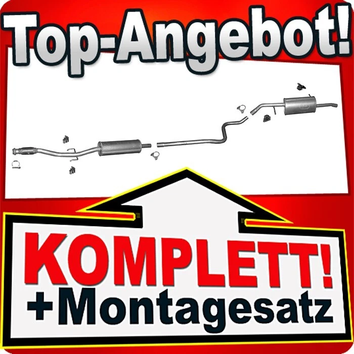 Auspuff für CITROEN C3 II 1.2 VTi 82 Auspuffanlage