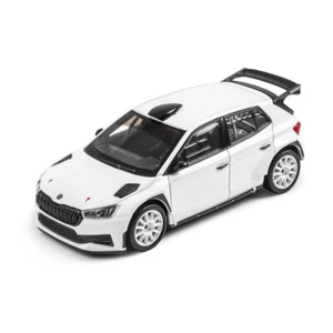 Modellino auto originale Skoda Fabia RS Rally2 Asphalt Wheels 1:43 bianco miniatura - Foto 1 di 1
