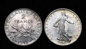 2 Franken 1915 Semeuse. Argent. Wie Neu - Bild 1 von 1