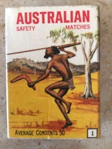 Rare Series #1 "The Hunter" Australian Match Mfg Co. Aborgine series w/matches - Picture 1 of 5