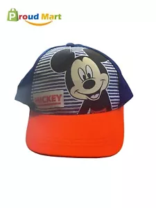 Mickey Mouse Boys Baseball Cap Young Child Adjustable Blue Red - Picture 1 of 5