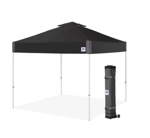 EZ UP Shelter 10 x 10 Black Pyramid Vented Canopy -Used One Time - Picture 1 of 13
