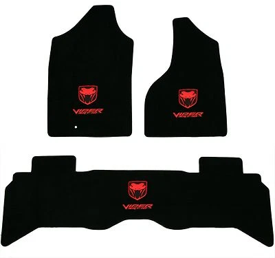 Lloyd Mats LUXE 3 件套地板垫 2005 - 2006 道奇 SRT-10 Viper 卡车 * 红色标志 * — 第 1/4 张图片