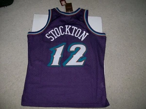 NEW XL Mitchell & Ness Authentic Swingman 90s Utah Jazz John Stockton NBA Jersey - Picture 1 of 4